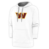 Washington Commanders Antigua Victory Chenille Pullover Hoodie White