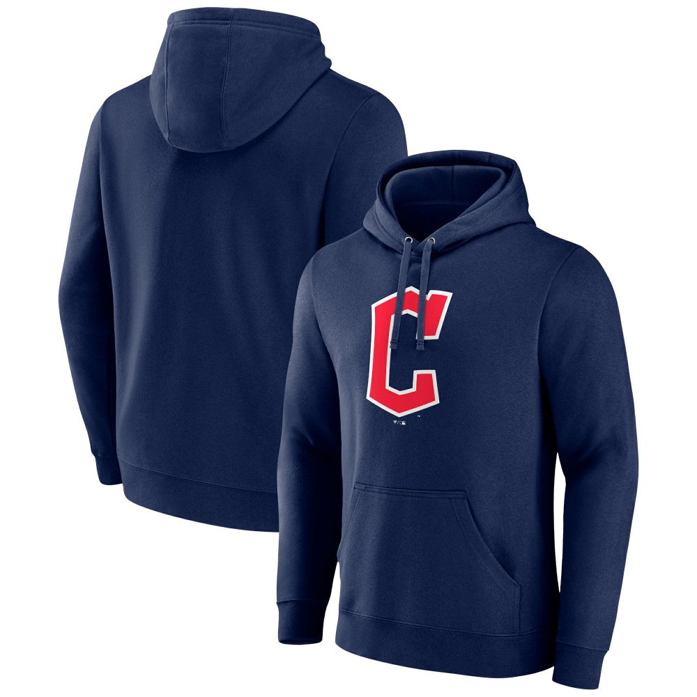 Cleveland Guardians Official Wordmark Pullover Hoodie - Navy Hoodies