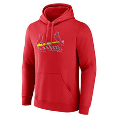 St. Louis Cardinals Official Wordmark Pullover Hoodie - Red Hoodies