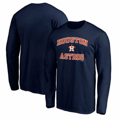 Houston Astros Heart and Soul Long Sleeve T-Shirt - Navy T-shirts