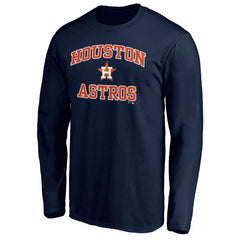 Houston Astros Heart and Soul Long Sleeve T-Shirt - Navy T-shirts
