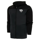 Jacksonville Jaguars Antigua Metallic Logo Protect Full-Zip Hoodie Charcoal/Black