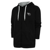 Tennessee Titans Antigua Metallic Logo Victory Full-Zip Hoodie Black