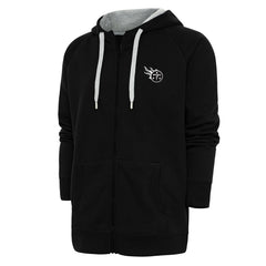 Tennessee Titans Antigua Metallic Logo Victory Full-Zip Hoodie Black