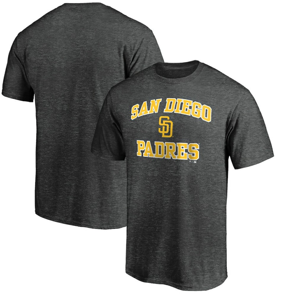 San Diego Padres Heart and Soul Team T-Shirt - Charcoal T-shirts