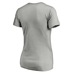Colorado Rockies Women's Official Logo V-Neck T-Shirt - Gray T-shirts