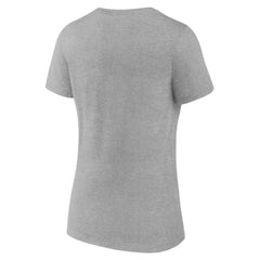 Athletics Women's Official Logo V-Neck T-Shirt - Gray T-shirts