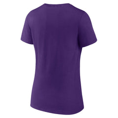 Minnesota Vikings Women's Victory Arch Team V-Neck T-Shirt Purple