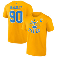 NHL Ryan O'Reilly St. Louis Blues Fanatics Special Edition 2.0 Name & Number T-Shirt - Yellow