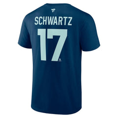 NHL Jaden Schwartz Seattle Kraken Fanatics Special Edition 2.0 Name & Number T-Shirt - Deep Sea Blue
