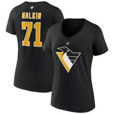 NHL Evgeni Malkin Pittsburgh Penguins Fanatics Women's Special Edition 2.0 Name & Number V-Neck T-Shirt - Black
