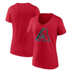 Arizona Diamondbacks Women's Official Logo V-Neck T-Shirt - Red T-shirts
