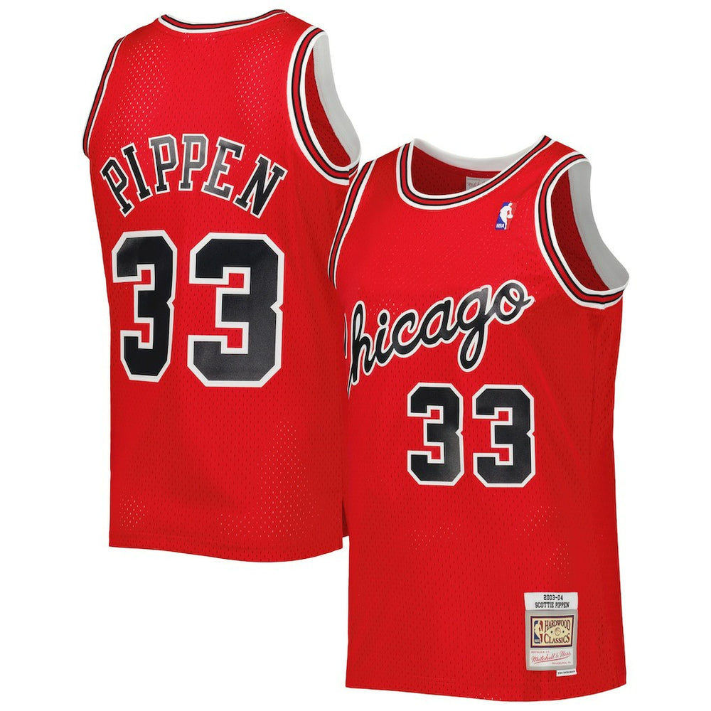 NBA Scottie Pippen Chicago Bulls Hardwood Classics 2003-04 Swingman Jersey sale - Red