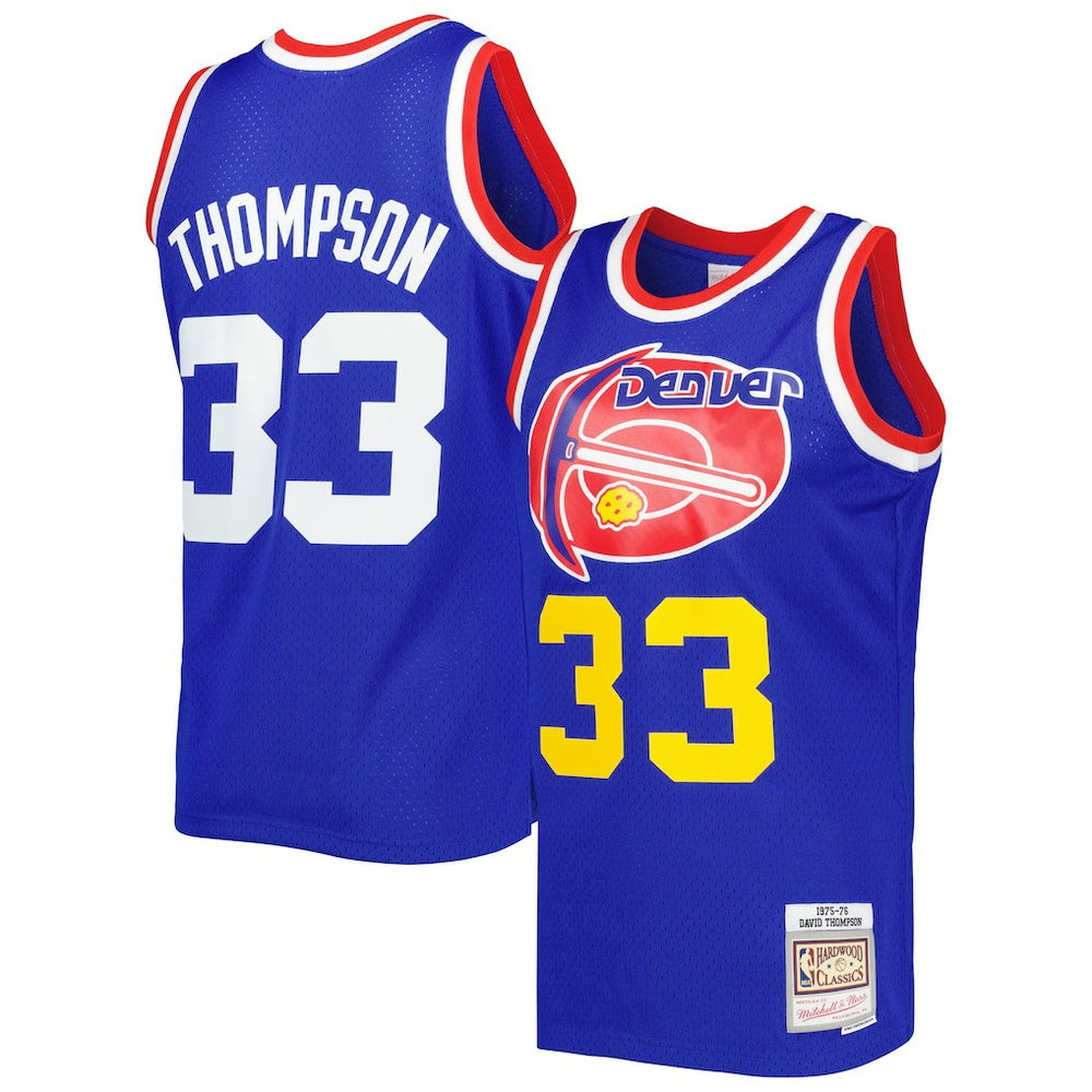 NBA David Thompson Denver Nuggets Hardwood Classics 1975/76 Swingman Jersey sale - Royal
