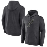 San Antonio Spurs Logo Pullover Hoodie Charcoal