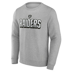 Las Vegas Raiders Bold Move Pullover Sweatshirt Heather Gray