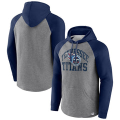 Tennessee Titans Favorite Arch Raglan Pullover Hoodie Heather Gray