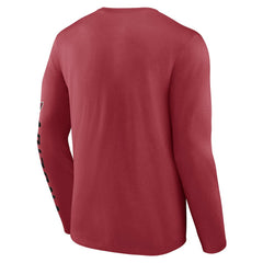 Arizona Cardinals Helmet Platform Long Sleeve T-Shirt Cardinal