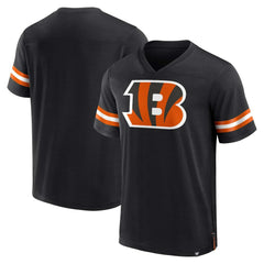 Cincinnati Bengals Jersey Tackle V-Neck T-Shirt Black