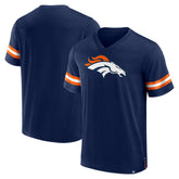Denver Broncos Jersey Tackle V-Neck T-Shirt Navy