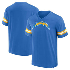 Los Angeles Chargers Jersey Tackle V-Neck T-Shirt Powder Blue