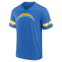 Los Angeles Chargers Jersey Tackle V-Neck T-Shirt Powder Blue