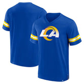 Los Angeles Rams Jersey Tackle V-Neck T-Shirt Royal