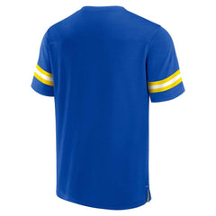 Los Angeles Rams Jersey Tackle V-Neck T-Shirt Royal