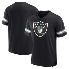 Las Vegas Raiders Jersey Tackle V-Neck T-Shirt Black