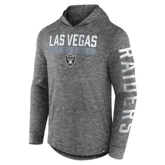 Las Vegas Raiders Pill Stack Long Sleeve Hoodie T-Shirt Heather Charcoal