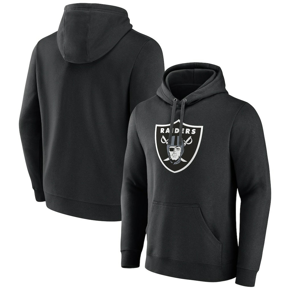 Las Vegas Raiders Primary Logo Fleece Pullover Hoodie Black