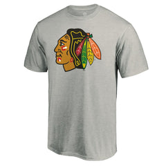 NHL Chicago Blackhawks Logo T-Shirt - Heather Gray