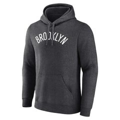 Brooklyn Nets Wordmark Alternate Pullover Hoodie Charcoal