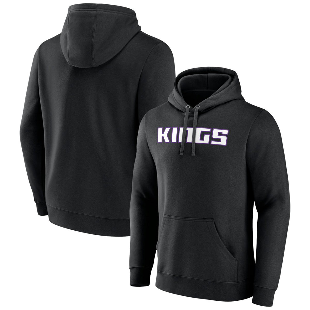 Sacramento Kings Wordmark Team Logo Pullover Hoodie Black