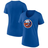 NHL New York Islanders Women's Team Logo V-Neck T-Shirt - Royal