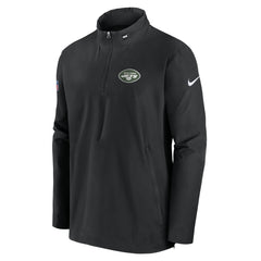 New York Jets Sideline Coach Half-Zip Jacket Black