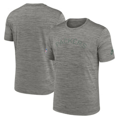 Green Bay Packers 2023 Sideline Alternate Logo Performance T-Shirt Heather Charcoal
