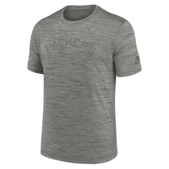 Green Bay Packers 2023 Sideline Alternate Logo Performance T-Shirt Heather Charcoal