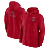 Tampa Bay Buccaneers Sideline Club Fleece Pullover Hoodie Red