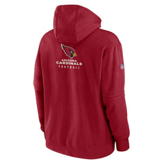Arizona Cardinals Sideline Club Fleece Pullover Hoodie Cardinal