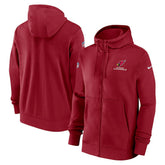 Arizona Cardinals 2023/24 Sideline Club Full-Zip Hoodie Red