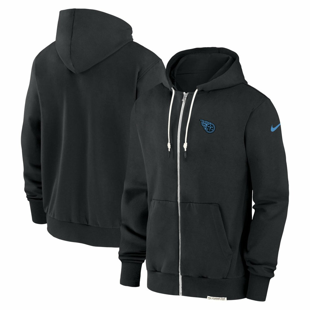 Tennessee Titans Sideline Performance Full-Zip Hoodie Jacket Black