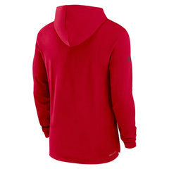 Tampa Bay Buccaneers Sideline Performance Long Sleeve Hoodie T-Shirt Red
