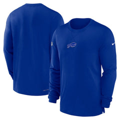 Buffalo Bills 2023 Sideline Performance Long Sleeve T-Shirt Royal