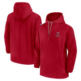 Tampa Bay Buccaneers Sideline Half-Zip Hoodie Red