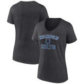 Indianapolis Colts Women's Victory Arch Team V-Neck T-Shirt Charcoal