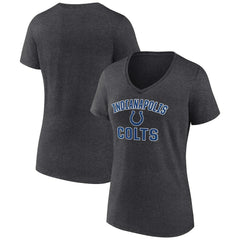 Indianapolis Colts Women's Victory Arch Team V-Neck T-Shirt Charcoal