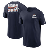 Denver Broncos Blitz Essential T-Shirt Navy