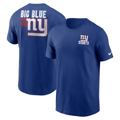 New York Giants Blitz Essential T-Shirt Royal