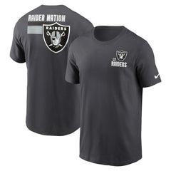 Las Vegas Raiders Blitz Essential T-Shirt Anthracite